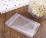 Stand Up Reclosable Zipper Clear Drink Pouches Bags with Plastic Straw, 8mil