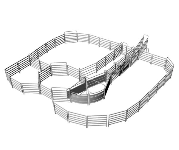 26 Panel Horse Yards Inc Gate, Horse Arenas, Cattle Fences, Corral 18m Diameter