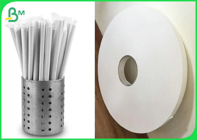 Drinking straw wrapping paper