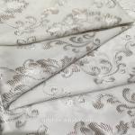 SGS White Jacquard Fabric , Shrink Resistant Mattress Ticking Fabric