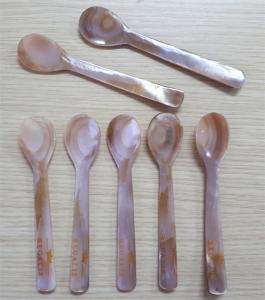 Wholesale Special Color Brown Natural Mother Of Pearl Caviar Spoon 4.7 Inch And 5.1'' Available from china suppliers
