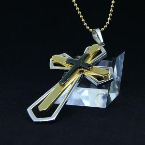 Wholesale Fashion Top Trendy Stainless Steel Cross Necklace Pendant LPC450 from china suppliers