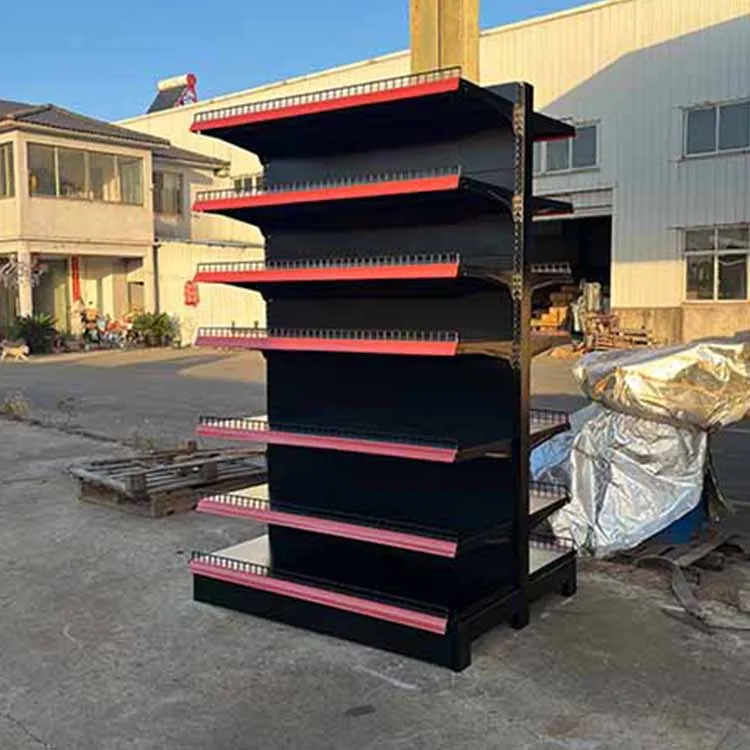 Factory custom color size gondola double 7 layers custom drugstore pharmacy medical shelf