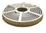 400mm Diameter Stainless Steel Crimped Wire Spiral Wound Cup Brushes For Wire