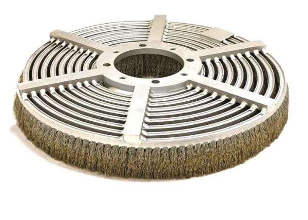 400mm Diameter Stainless Steel Crimped Wire Spiral Wound Cup Brushes For Wire