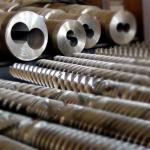 Screw Barrel / Conical Twin Screw Barrel / Extruder Screw Barrel For Pipe