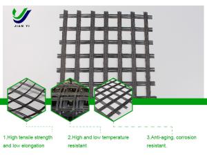 Wholesale Alkali Free Fiberglass Geogrid 12~50mm×Mm With Good Toughness from china suppliers