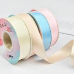 2.5cm double-sided encrypted solid color floral ribbon, flower bouquet ribbon,