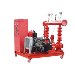 Wholesale Diesel Fire Pump Package Emergency Fire Water Pump System Main pump set and jockey pump, electric, with hydropneumatic tank, suction and discharge from china suppliers