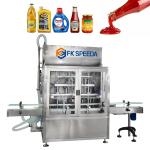 Servo Pump Semi Automatic Liquid Filling Machine for Viscous Yogurt Blueberry