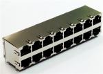 5569264-1 Equivalent Stacked 2x8 RJ45 Connector 16 Ports LPJE100XCNL