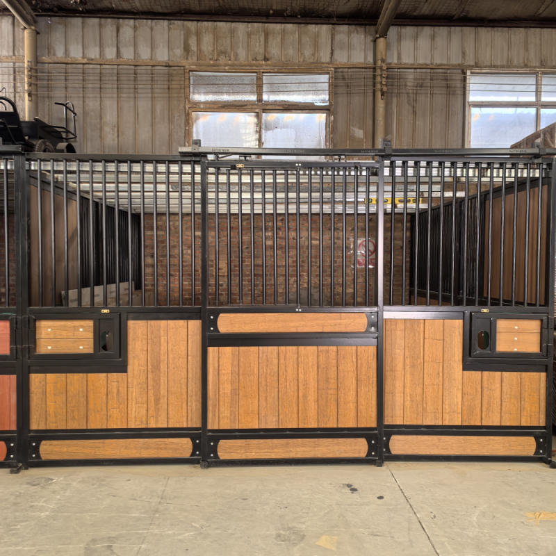 Long Lasting Farm Temporary Horse Stalls Prefabricated Equestrian Stable