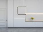 Modern Minimalist square Chandelier Frame LED Aluminum Pendant Lights