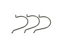 3/8" 304 316 stainless steel j hooks heavy duty Nickel Plated For Furniture