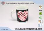 Pixel Heart Heat Changing Mug , Porcelain Color Temperature Change Mug