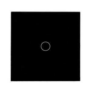 Wholesale 1 Gang 1 Way Touch Switch 220V EU Standard Wall Light Touch Screen Switch Crystal Glass Panel Touch Switch LED from china suppliers
