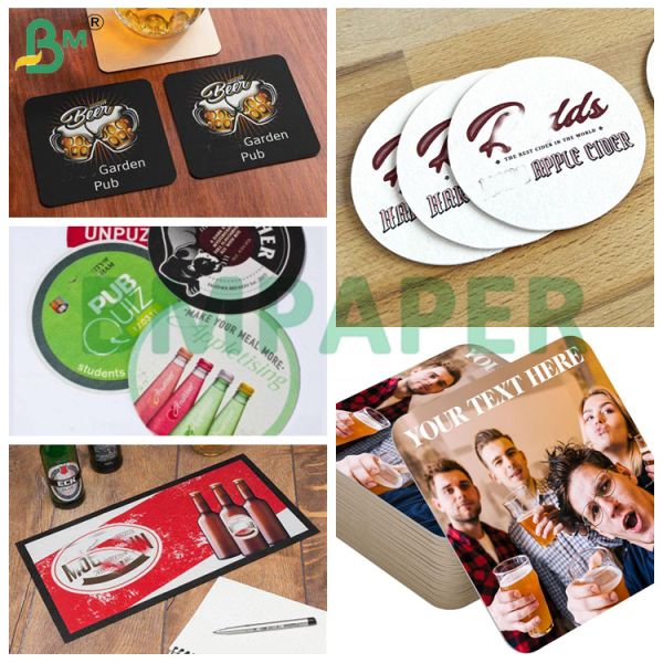 0.9mm Beer Mat Paperboard Absorbent Recyclable Cardboard For Drink Mat Coasters 0.9mm Beer Mat Paperboard Absorbent Recyclable Cardboard For Drink Mat Coasters