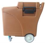 Sliding 125lb Insulated Ice Caddy , Sanitary Portable Insulated Ice Bin