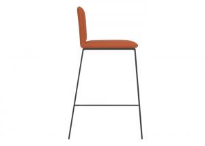 China Modern Home Bar Stool Chair PU Leather Bar Stools 65cm Black Leg Counter Stools on sale