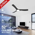 Living Room LED Ceiling Fan with Plastic Blades and REACH Certificate by
