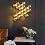 Modern Concave-convex Stainless Steel Wall Lamps Honeycomb wall lights(WH-OR-174
