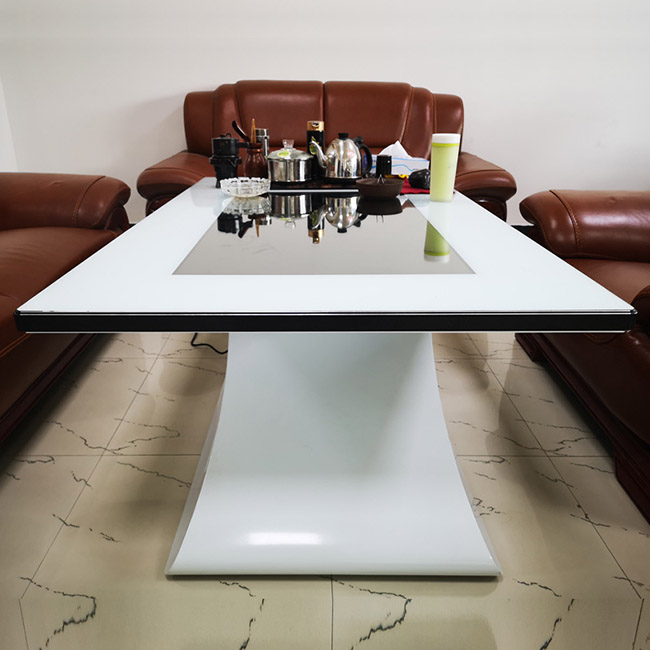 43 Inch Touchscreen Interactive Smart Table LCD Advertising Display Multi Touch Screen Kiosk For Coffee Meeting Table