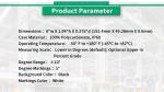 Precision 10 deg -45-82 Gradiometer Inclinometer Glass Tube Inclinometer 2110Y