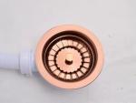 R10 / R15 PVD Rose Gold Apron Single Stainless Steel Sinks Undermount Installati