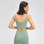 Naked Feeling Yoga Sports Bras Wrapped Cross Hem V Back