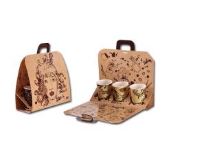 Wholesale Custom Printing Paper Bags , Kraft Paper Bag Packaging For Paper Cup from china suppliers