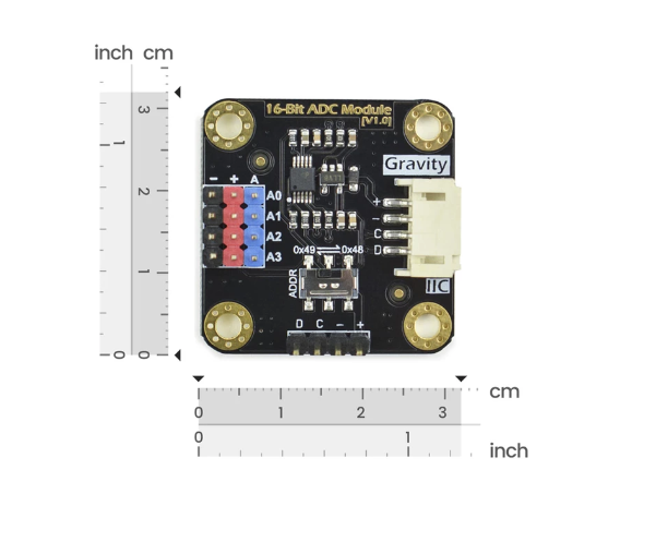 DFROBOT ADS1115 16-bit ADC module for Raspberry Pi converts analog signals