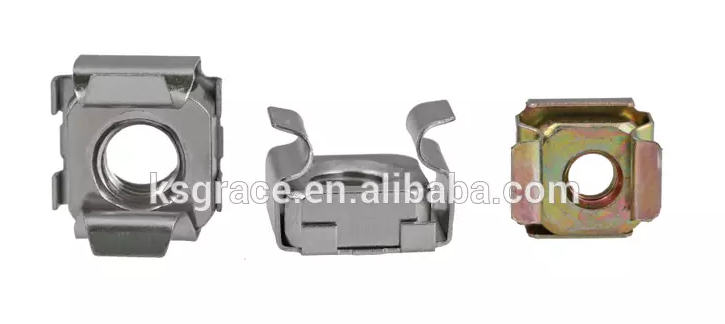 4.8 A2-70 A4-80 Rack Mount Cage Nuts Square Lock Castle Nuts Weld Nut For Furniture