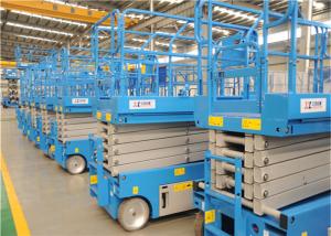 Wholesale High Altitude Warehouse Scissor Lift Platform , Upright Scissor Lift With Control Panel from china suppliers