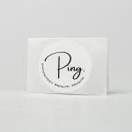 Custom Printed White 5cm Round Paper Sticker For E Commerce Packaging
