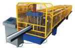 7.5Kw Main Motor Half Square Gutter Downspout Roll Forming Machine By Chain