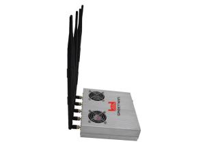 Wholesale 12W 4G LTE800 Adjustable Wi-Fi Cell Phone Signal Jammer With Five Omni Antennas from china suppliers