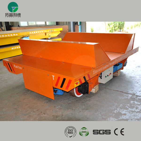 industrial rail cars from one shop to another shop handling in factory