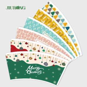Wholesale Food Grade PE Coated Biodegradable Paper Cups Fan Beverage Packaging from china suppliers