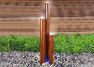 Wholesale Customized Size Corten Steel Water Feature Columns With Light Modern Style from china suppliers