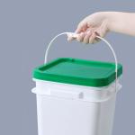 20L Capacity Square Shape Plastic Bait Bucket for Fishing Adventures