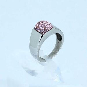 Wholesale Fashion 316L Stainless Steel Casting Clay CZ Stones Ring LRX455 from china suppliers
