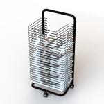 ISO Art Drying Metal Tubular Office Display Racks Wire Shelves A3 Size