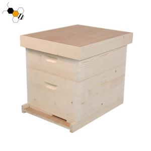 Wholesale Durable 10 Frames 20mm Thick Pine Wooden Bee Hive 2 Layers from china suppliers