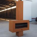1200mm Corten Steel Fire Pits ISO9001 Wood Burning Patio Heaters
