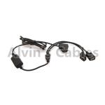 1.3m DC Power Adapter D-Tap Male to Two USB Female Plug 5V 2A Output Power