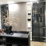 Adjustable Foldable Modular Wooden Wardrobe Storage Closet In Living Room