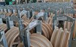 20KN Galvanized Nylon Sheave Overhead Wire Stringing Blocks For Aerial Cable