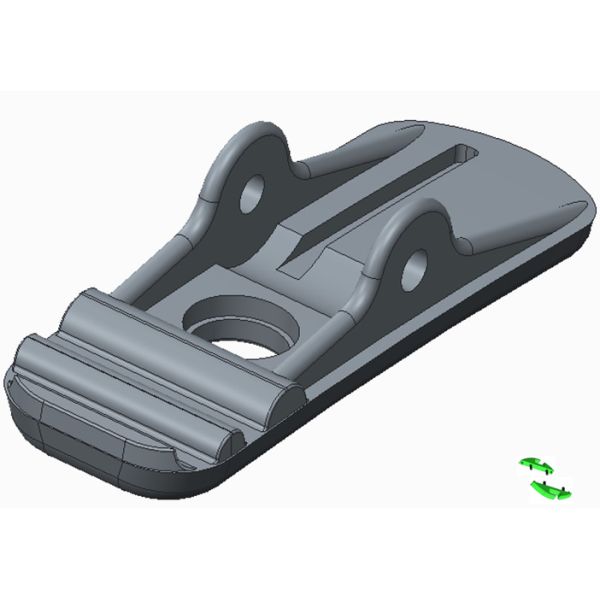 Lapel Clip 420SS Injection Mold Tooling With Cashew Gate Ejector Plate P20
