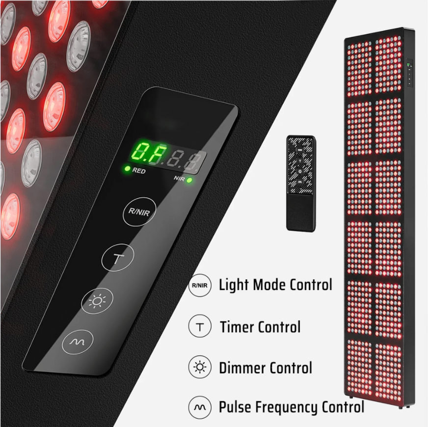 840pcs LED Full Body Infrared Device Boost Sleep Red Light Therapy Bed With Stand