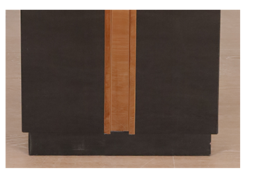 Black Stainless Steel Hotel Trash Can with Rolling Cover and Pressing Type in Customized Size